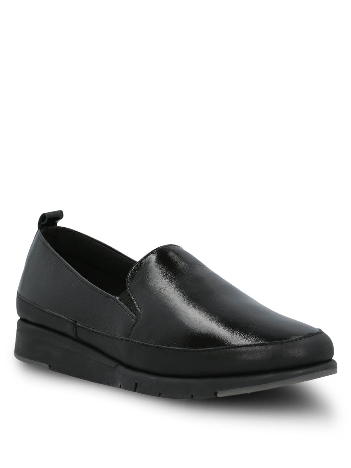 Slip On Para Mujer Cuero Judy Negro Hush Puppies