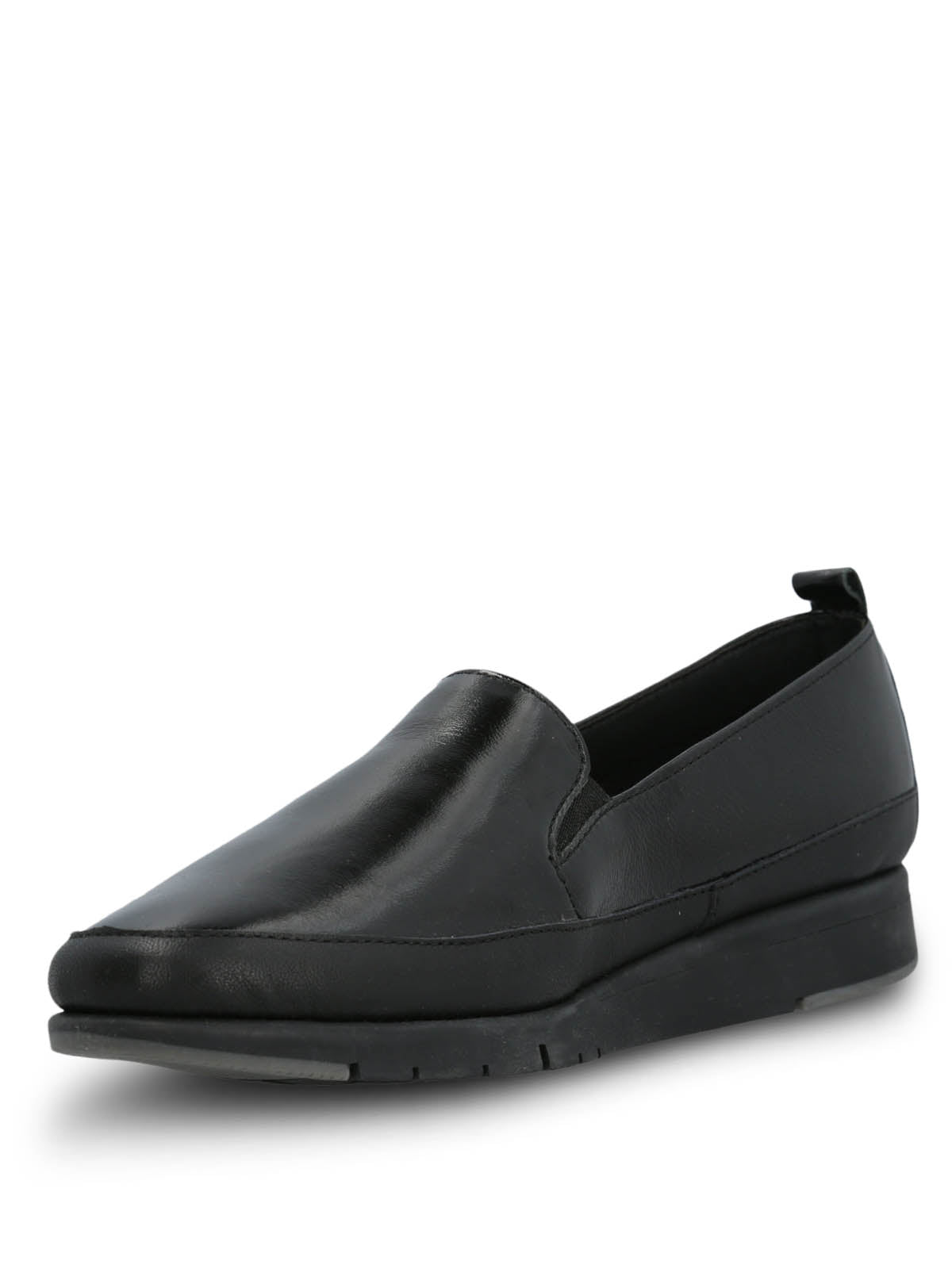 Slip On Para Mujer Cuero Judy Negro Hush Puppies