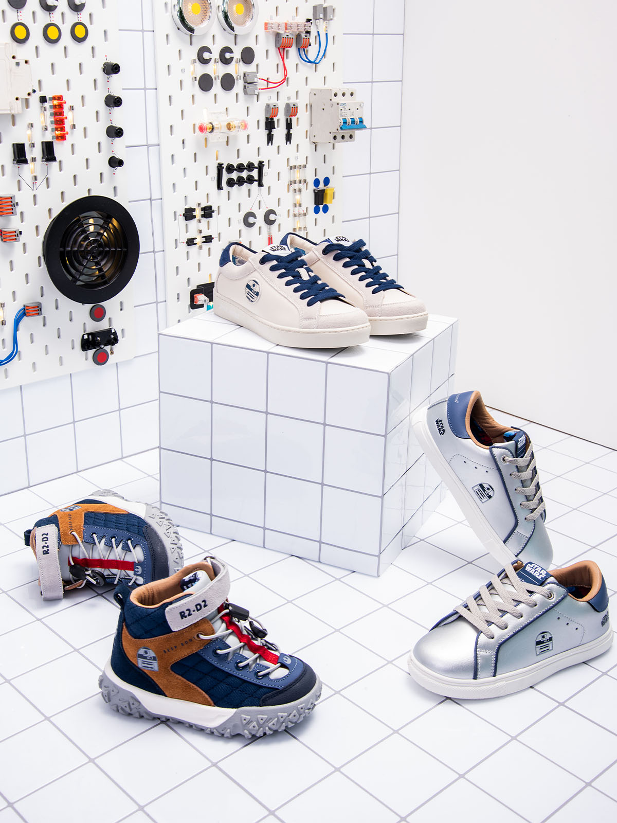Zapatilla R2-D2-W Cuero Mujer