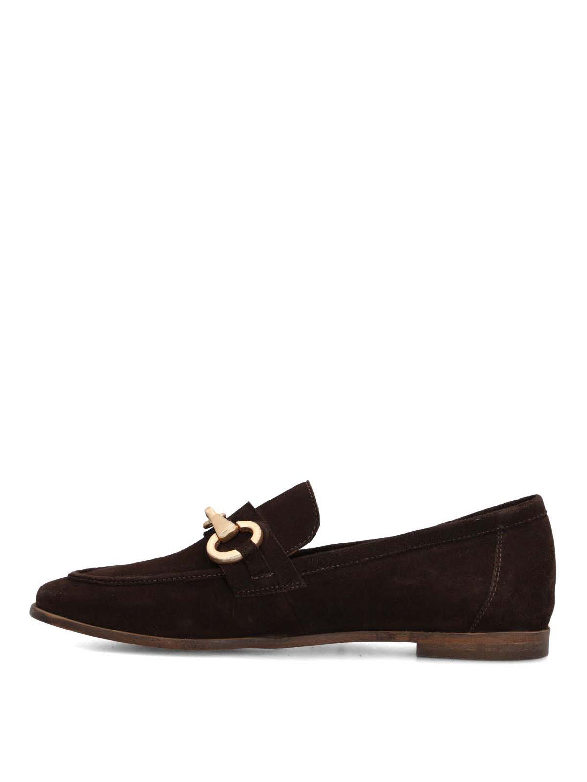 Mocasin Poplin Cuero Mujer