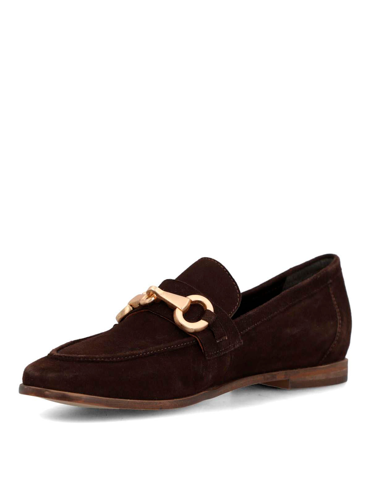 Mocasin Poplin Cuero Mujer