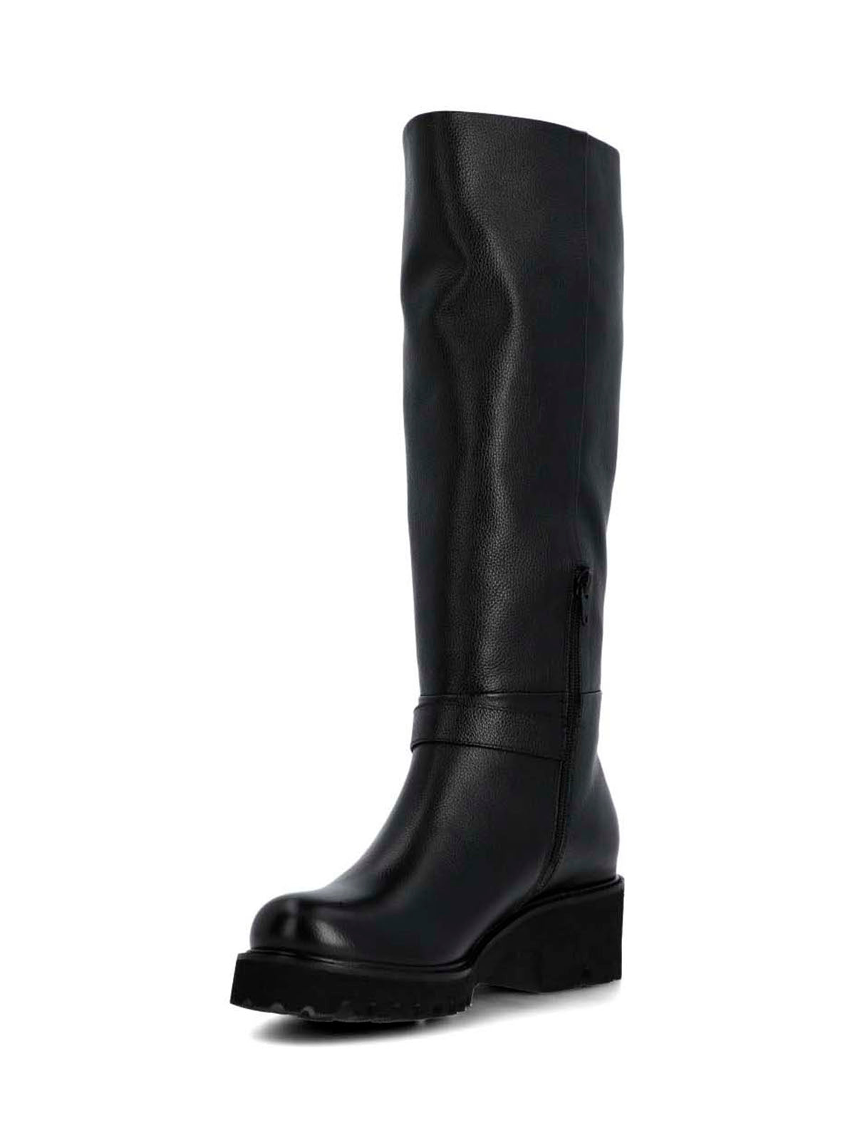 Bota Para Mujer Cuero Blisda Negro Hush Puppies