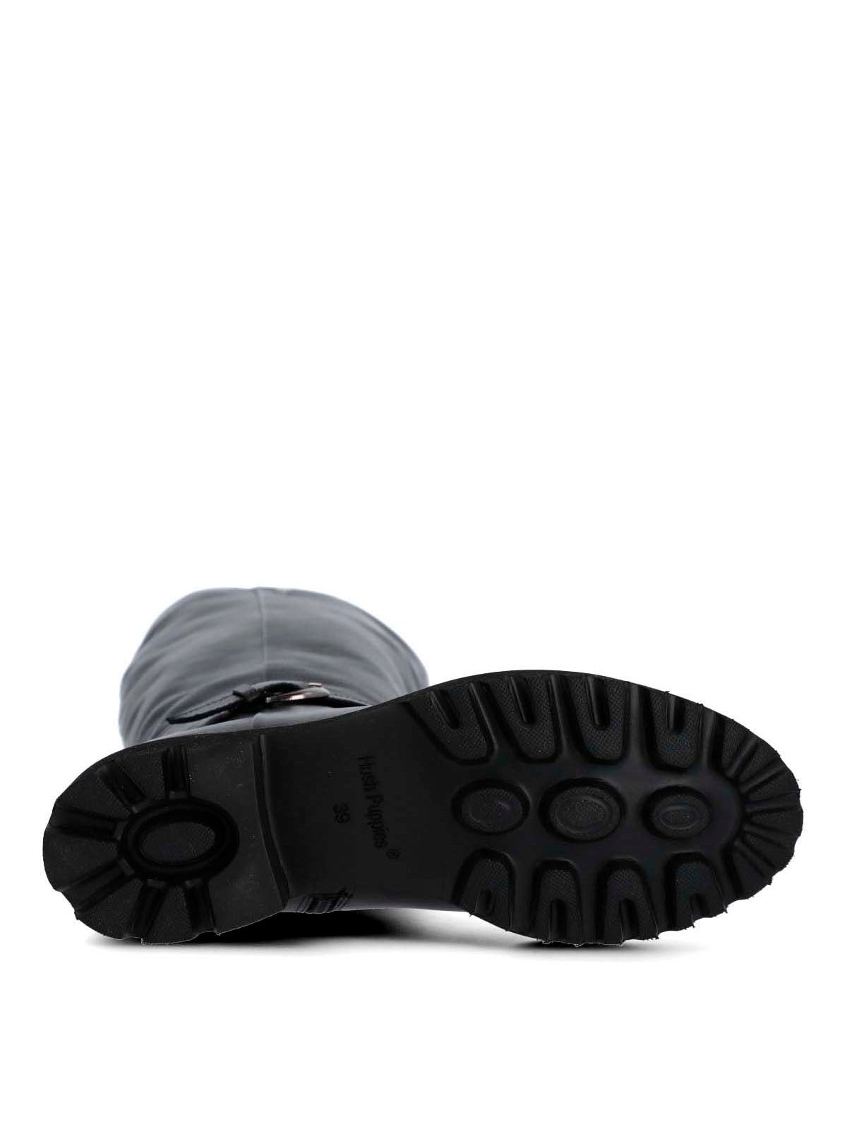 Bota Para Mujer Cuero Blisda Negro Hush Puppies