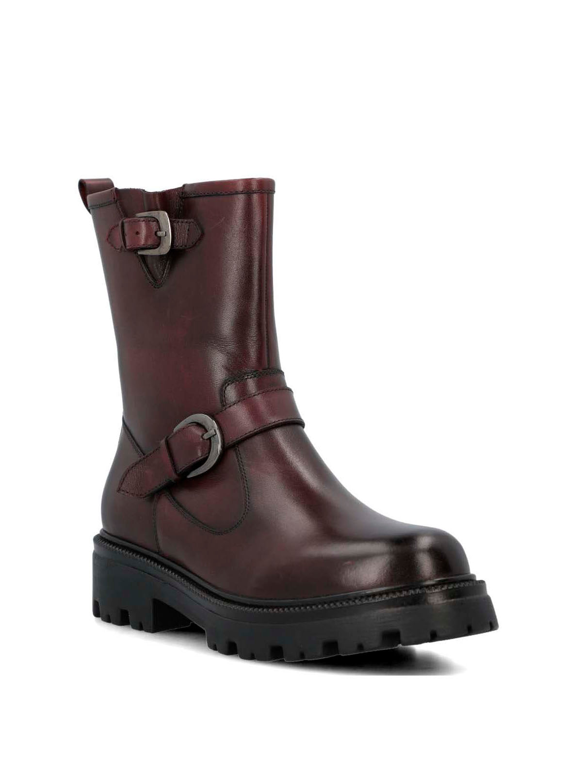 Botín Para Mujer Cuero Bunda Rojo Hush Puppies
