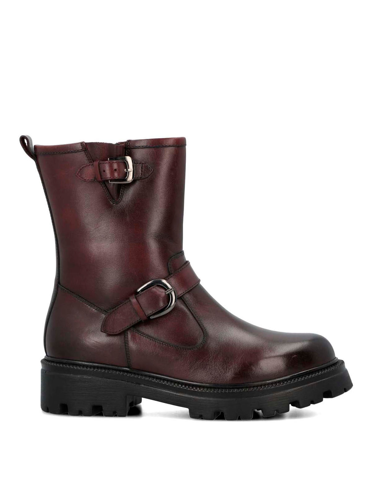 Botín Para Mujer Cuero Bunda Rojo Hush Puppies