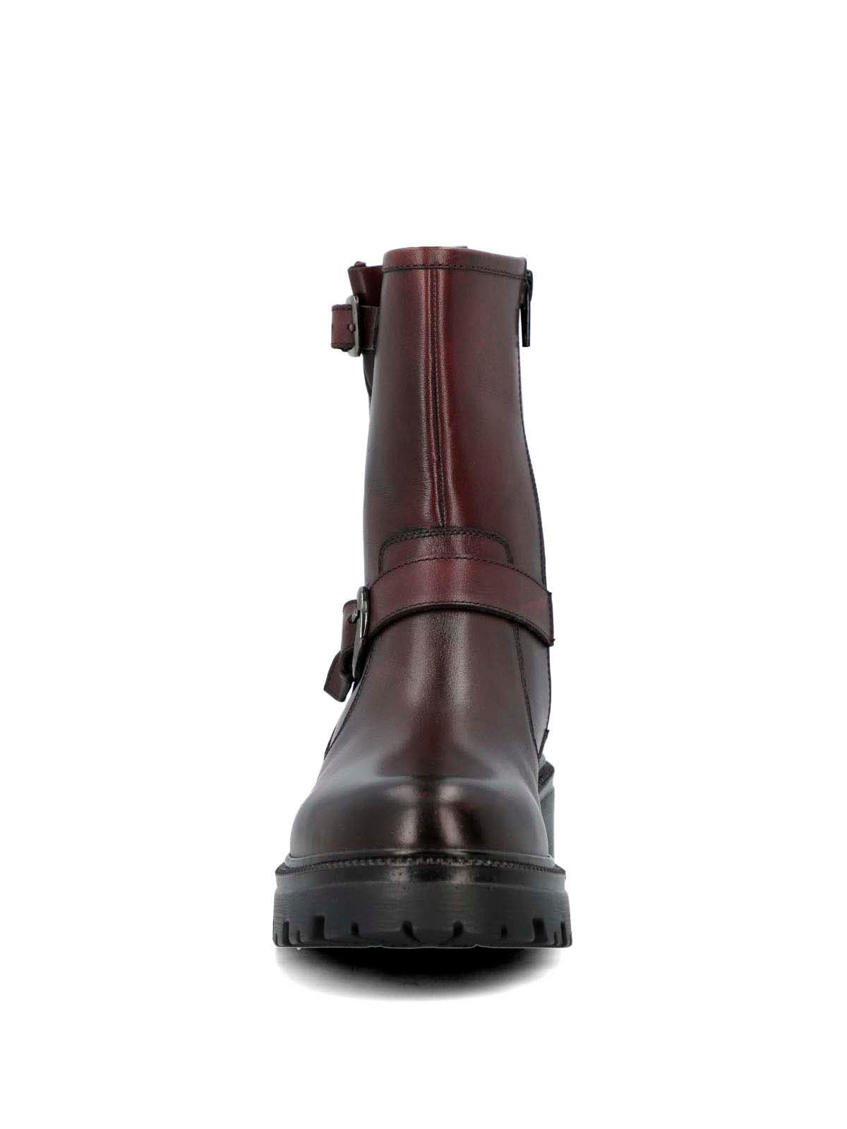 Botín Para Mujer Cuero Bunda Rojo Hush Puppies