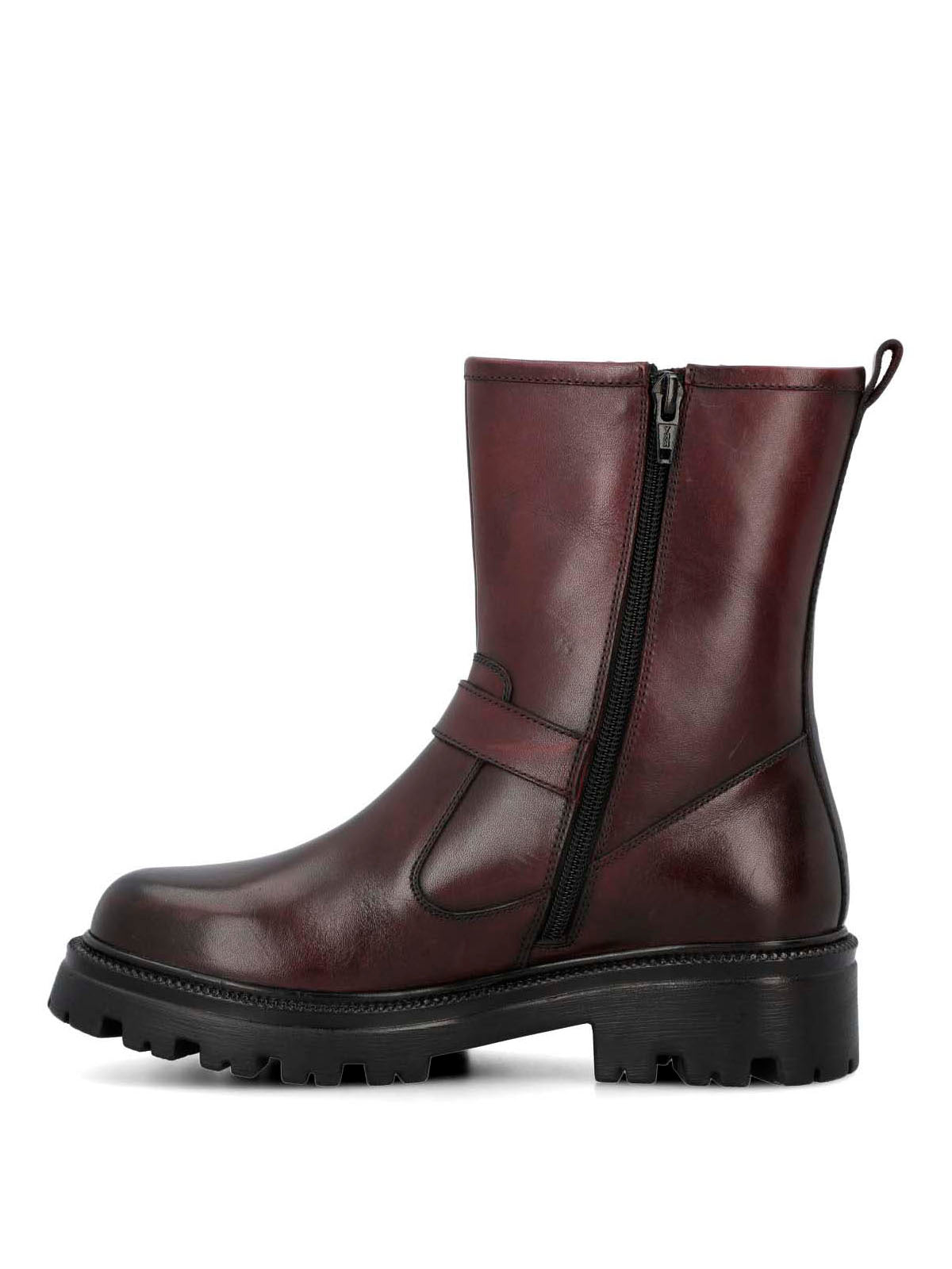 Botín Para Mujer Cuero Bunda Rojo Hush Puppies