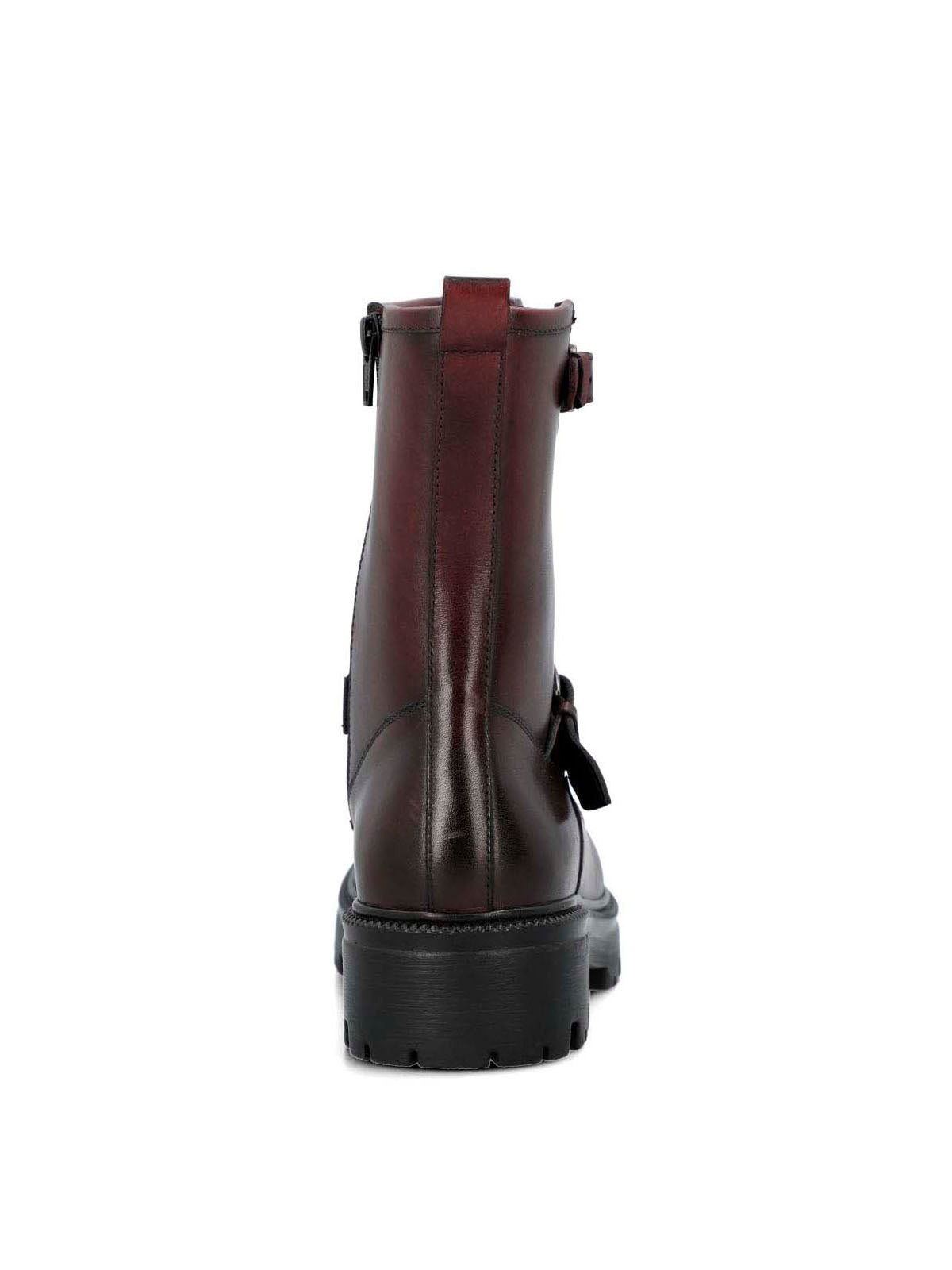 Botín Para Mujer Cuero Bunda Rojo Hush Puppies