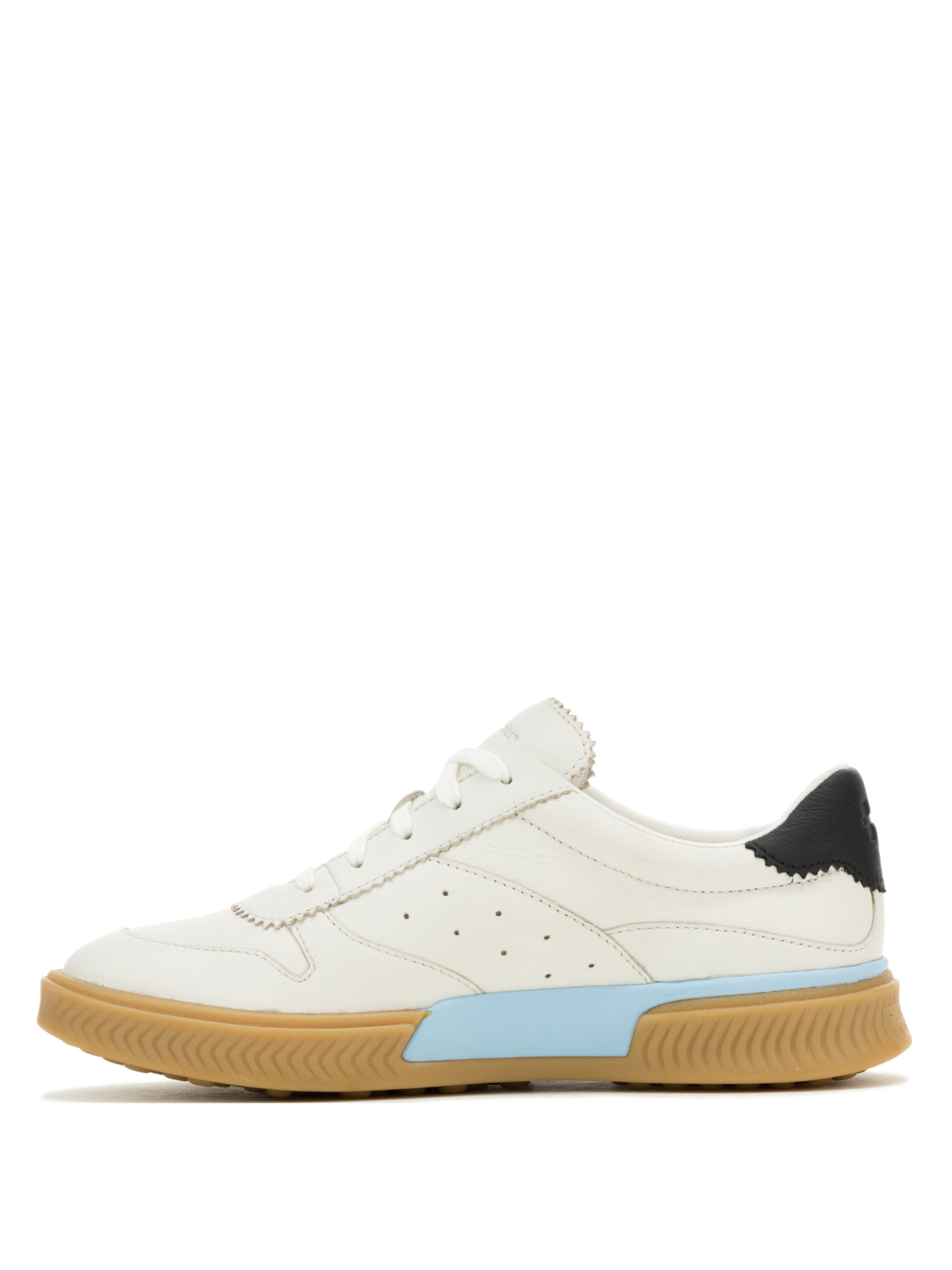 Zapatilla Para Mujer Cuero Mae Cap Toe Lace Blanco Hush Puppies