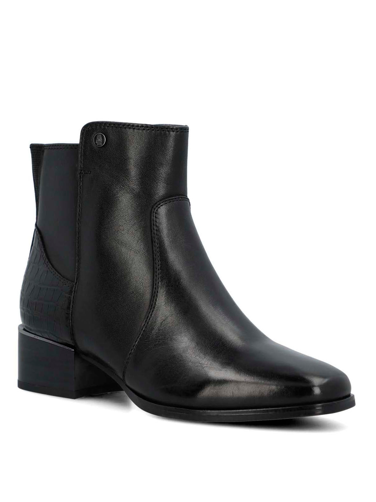 Botín Para Mujer Cuero Samby Negro Hush Puppies
