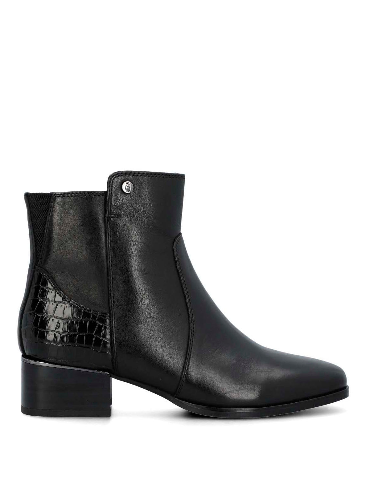Botín Para Mujer Cuero Samby Negro Hush Puppies