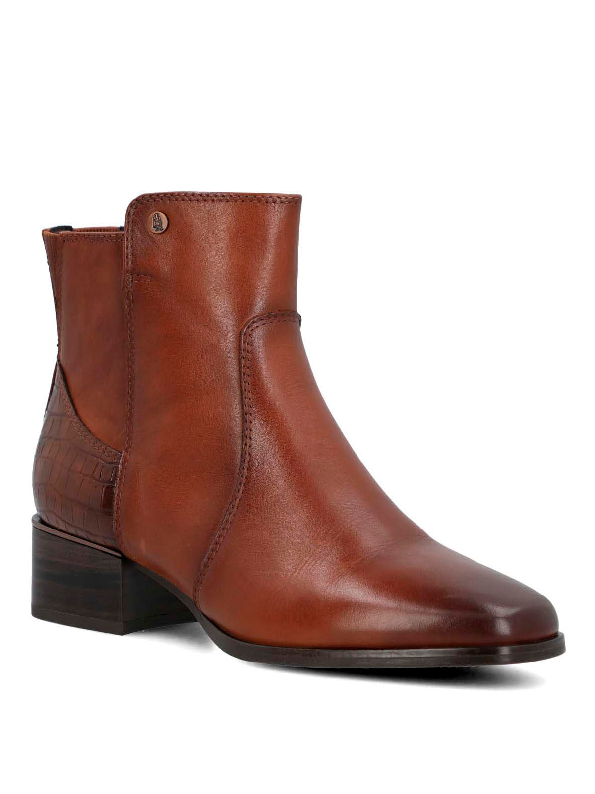 Botín Para Mujer Cuero Samby Café Hush Puppies