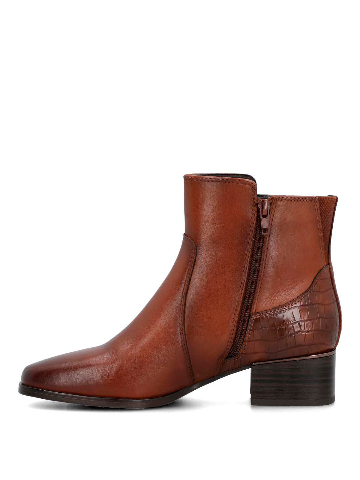 Botín Para Mujer Cuero Samby Café Hush Puppies
