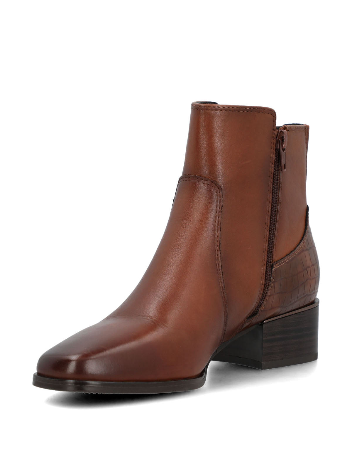 Botín Para Mujer Cuero Samby Café Hush Puppies