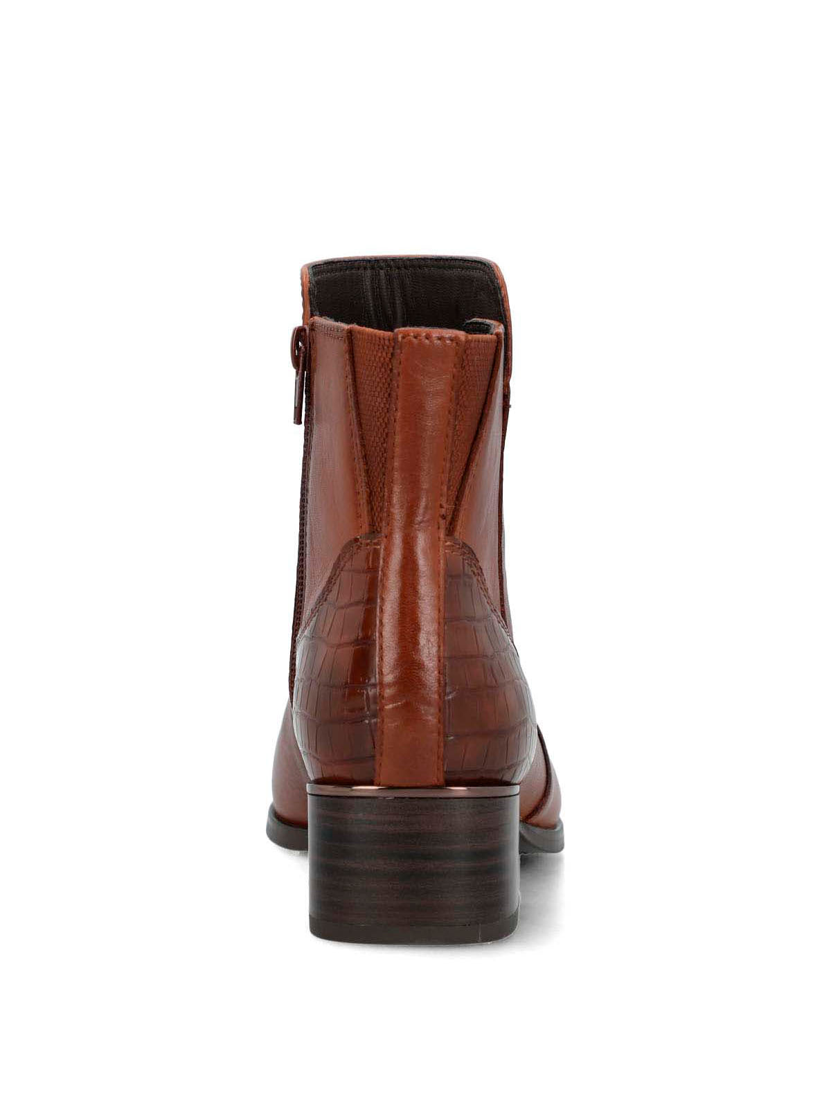 Botín Para Mujer Cuero Samby Café Hush Puppies