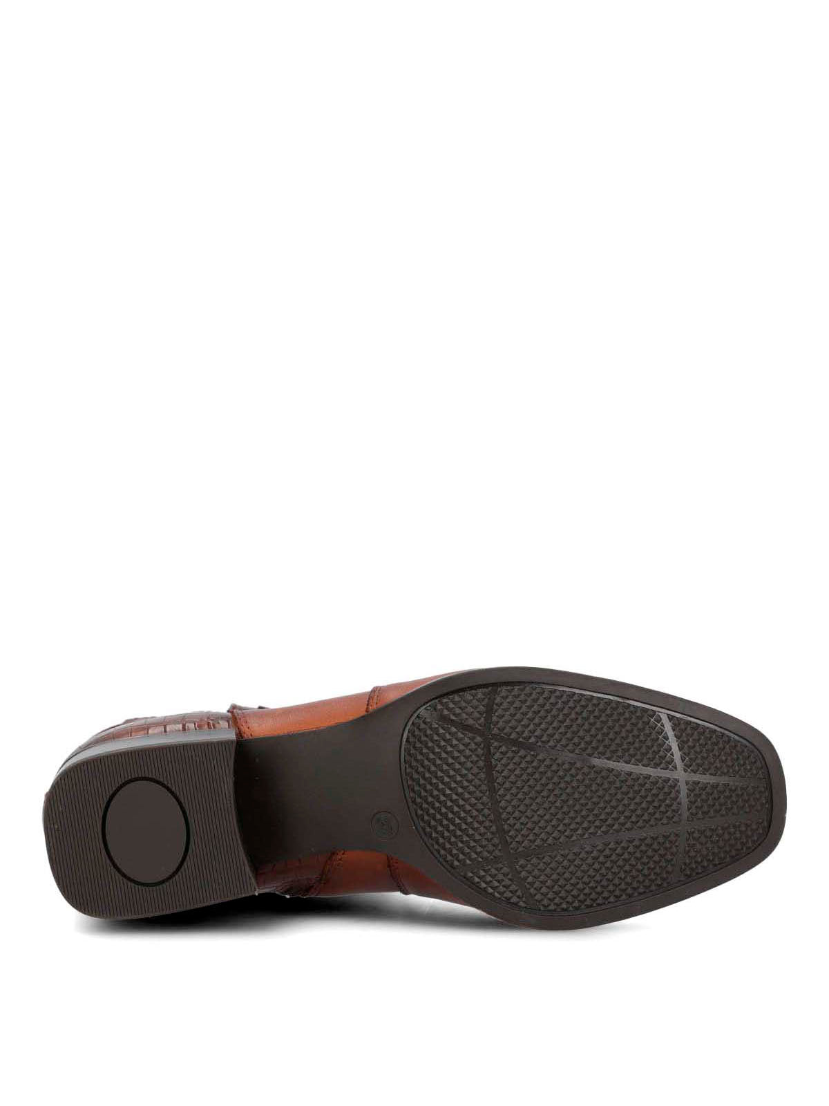 Botín Para Mujer Cuero Samby Café Hush Puppies
