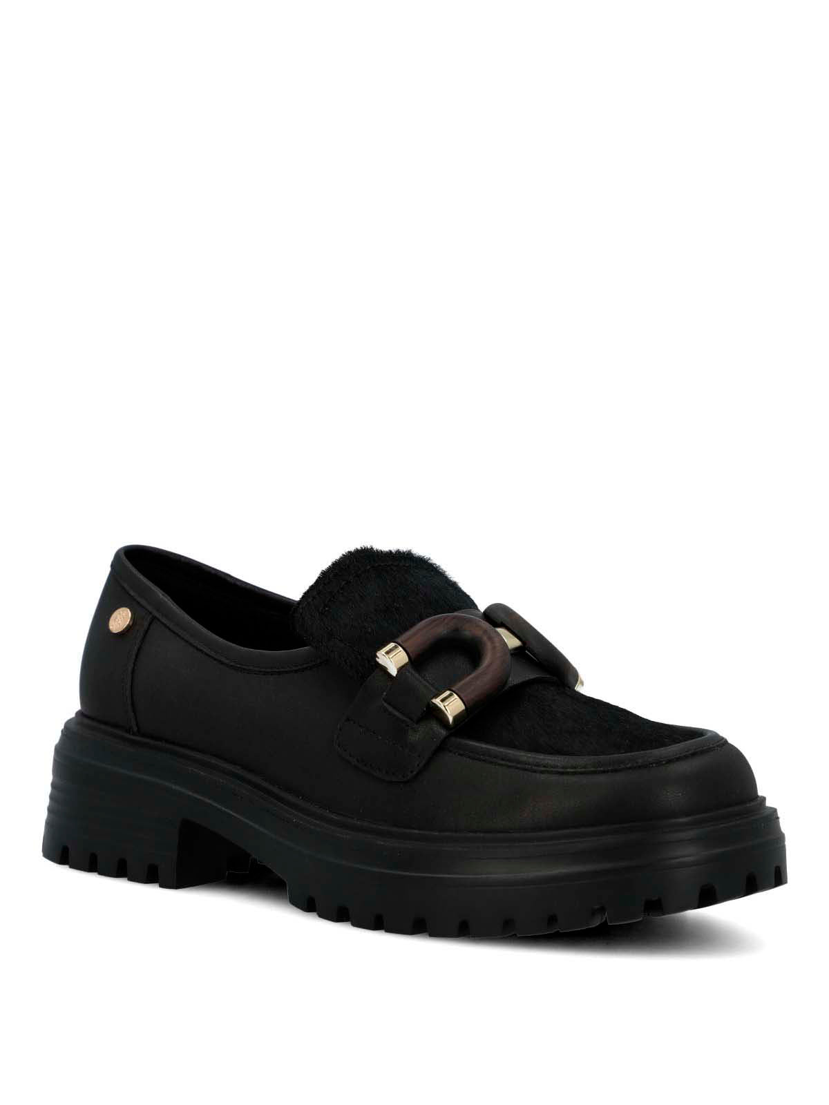 Mocasin Botana Cuero Mujer