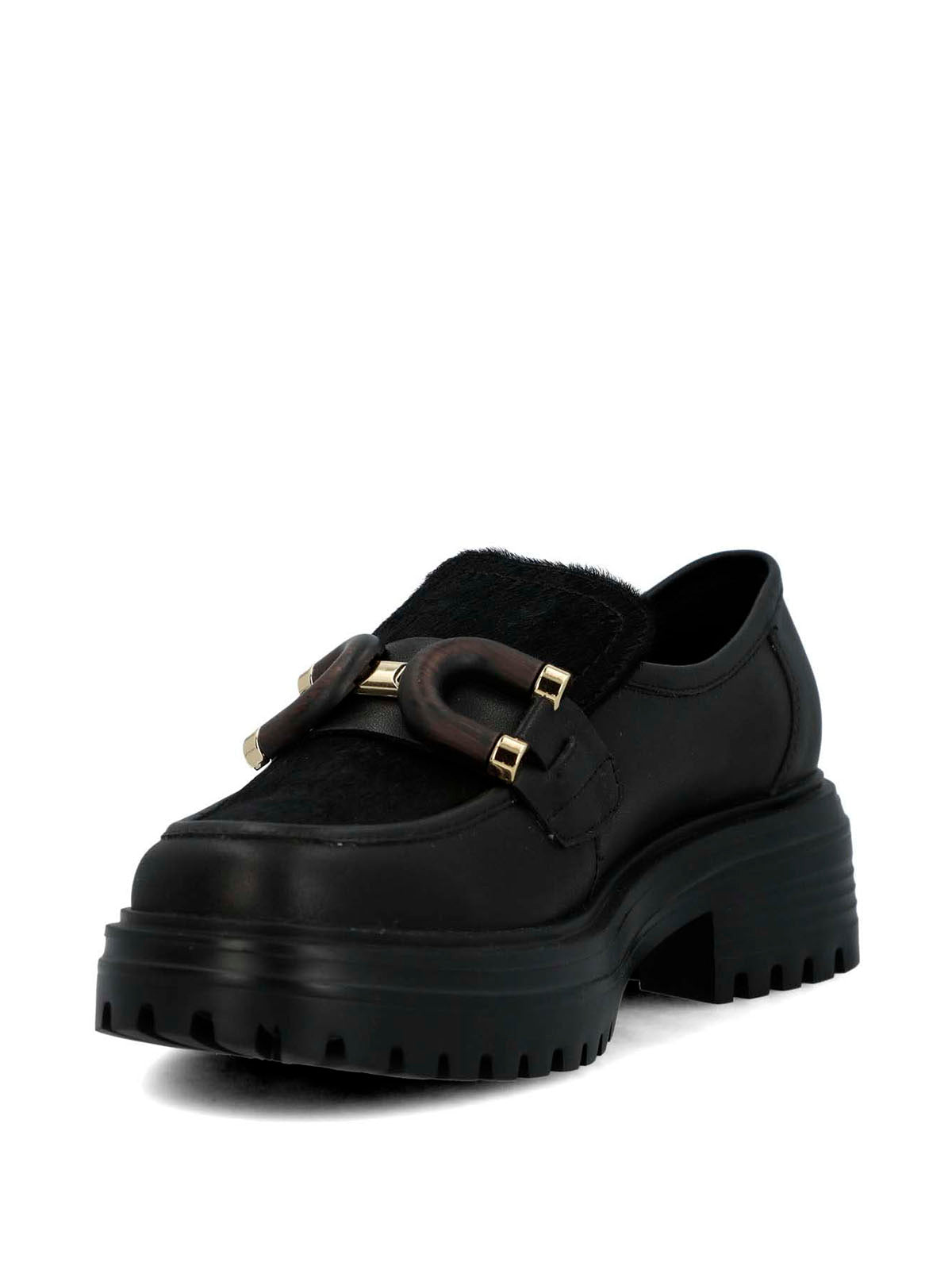 Mocasin Botana Cuero Mujer