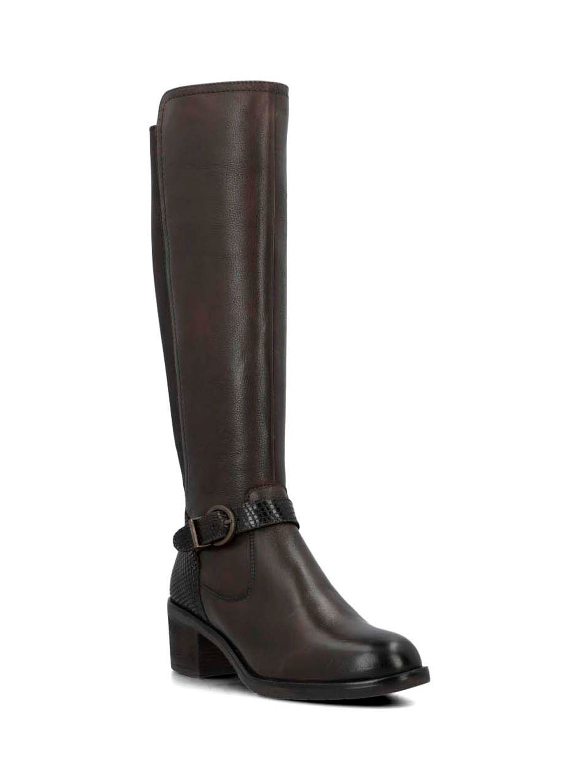 Bota Para Mujer Cuero Elsetet Café Hush Puppies