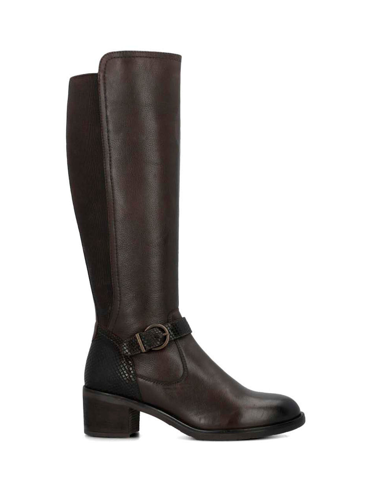 Bota Para Mujer Cuero Elsetet Café Hush Puppies