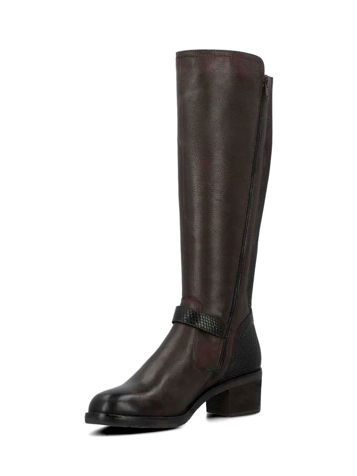 Bota Para Mujer Cuero Elsetet Café Hush Puppies