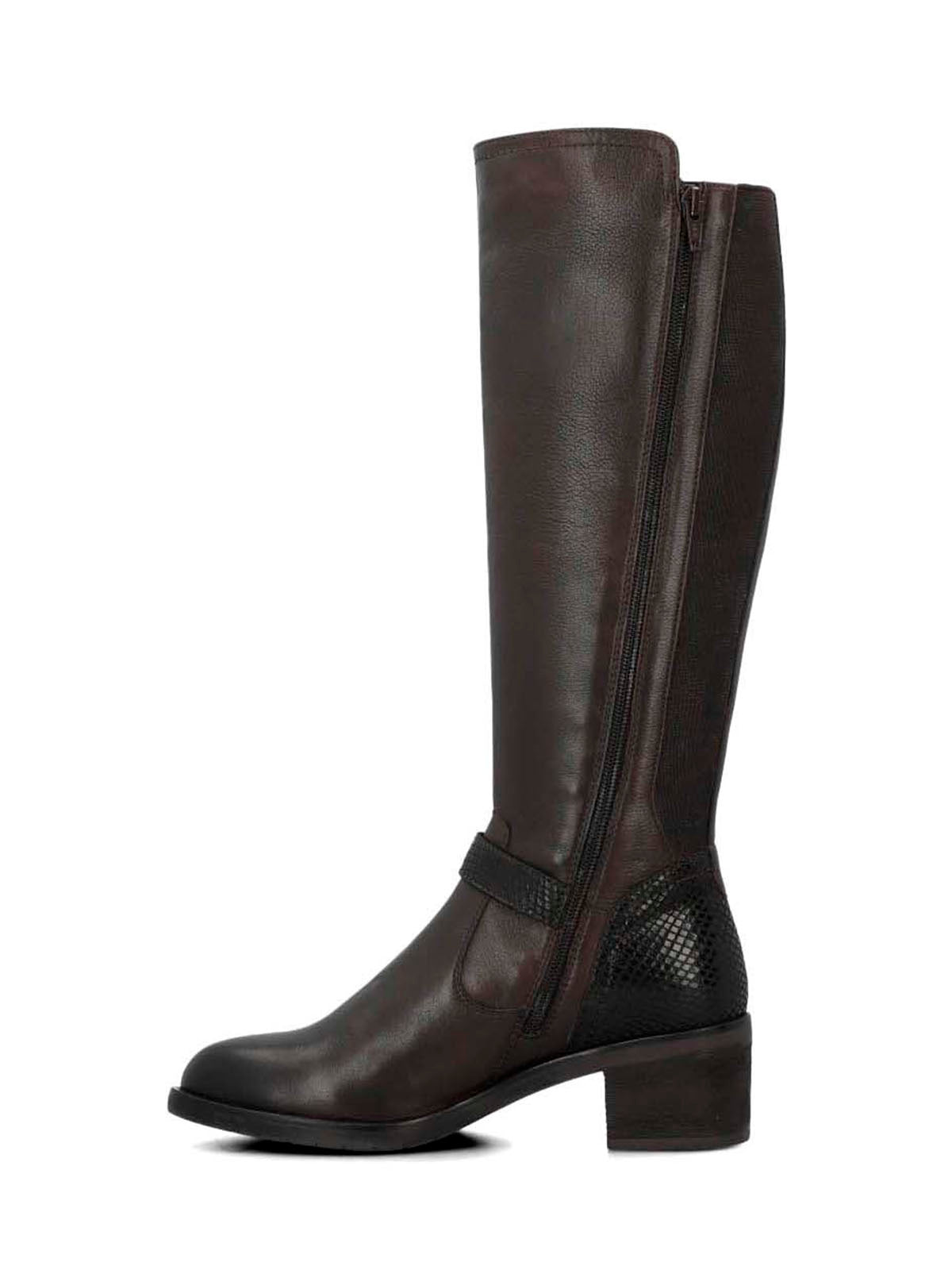 Bota Para Mujer Cuero Elsetet Café Hush Puppies