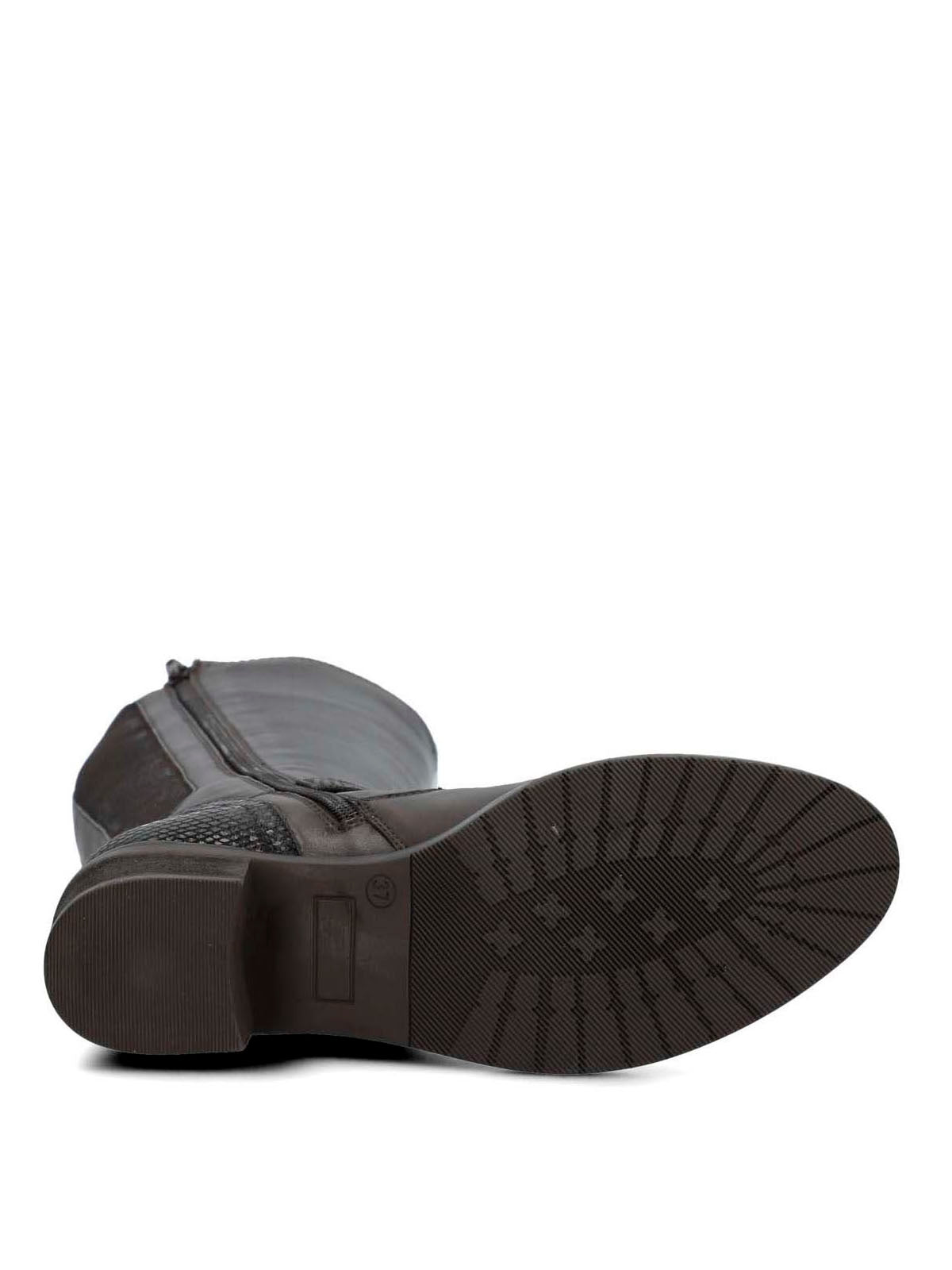 Bota Para Mujer Cuero Elsetet Café Hush Puppies