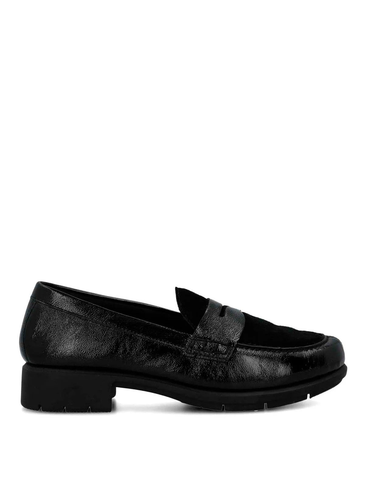 Mocasín Para Mujer Cuero Carlana Negro Hush Puppies
