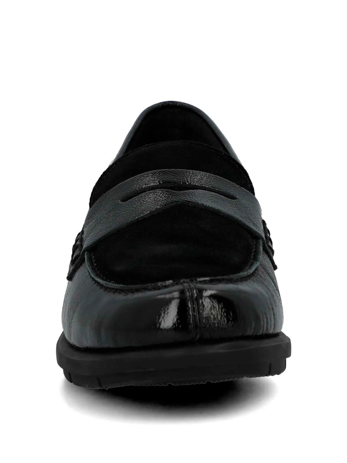 Mocasín Para Mujer Cuero Carlana Negro Hush Puppies