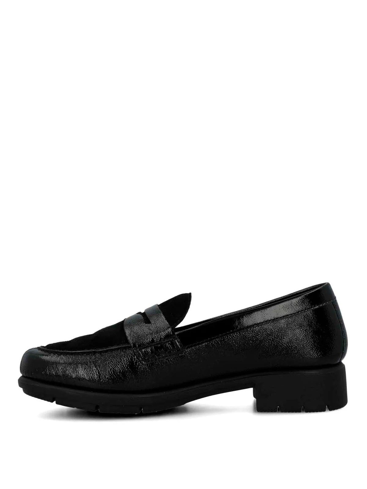 Mocasín Para Mujer Cuero Carlana Negro Hush Puppies