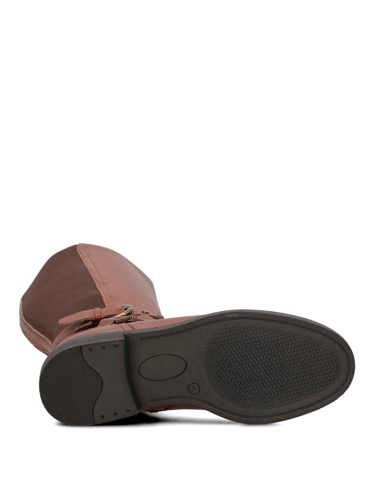 Bota Para Mujer Cuero Jesu Café Hush Puppies