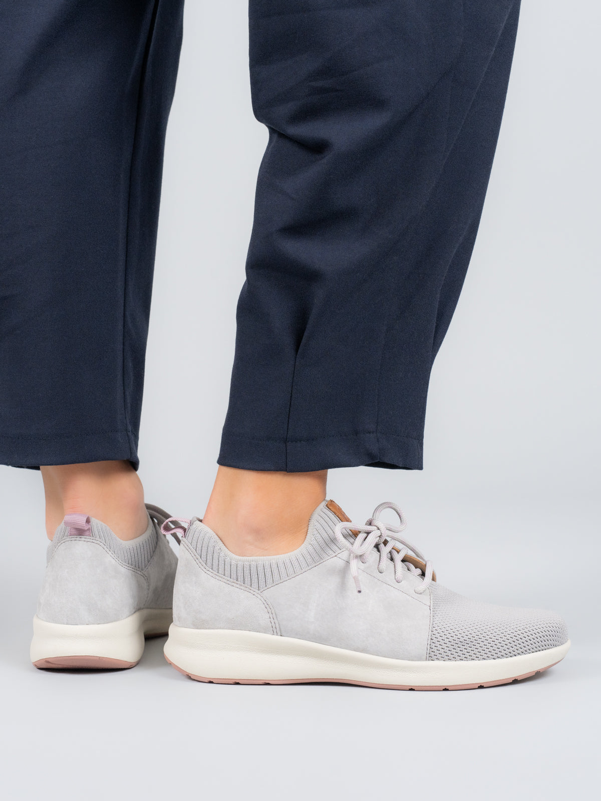 Zapatilla Spinal Knit Cuero Mujer