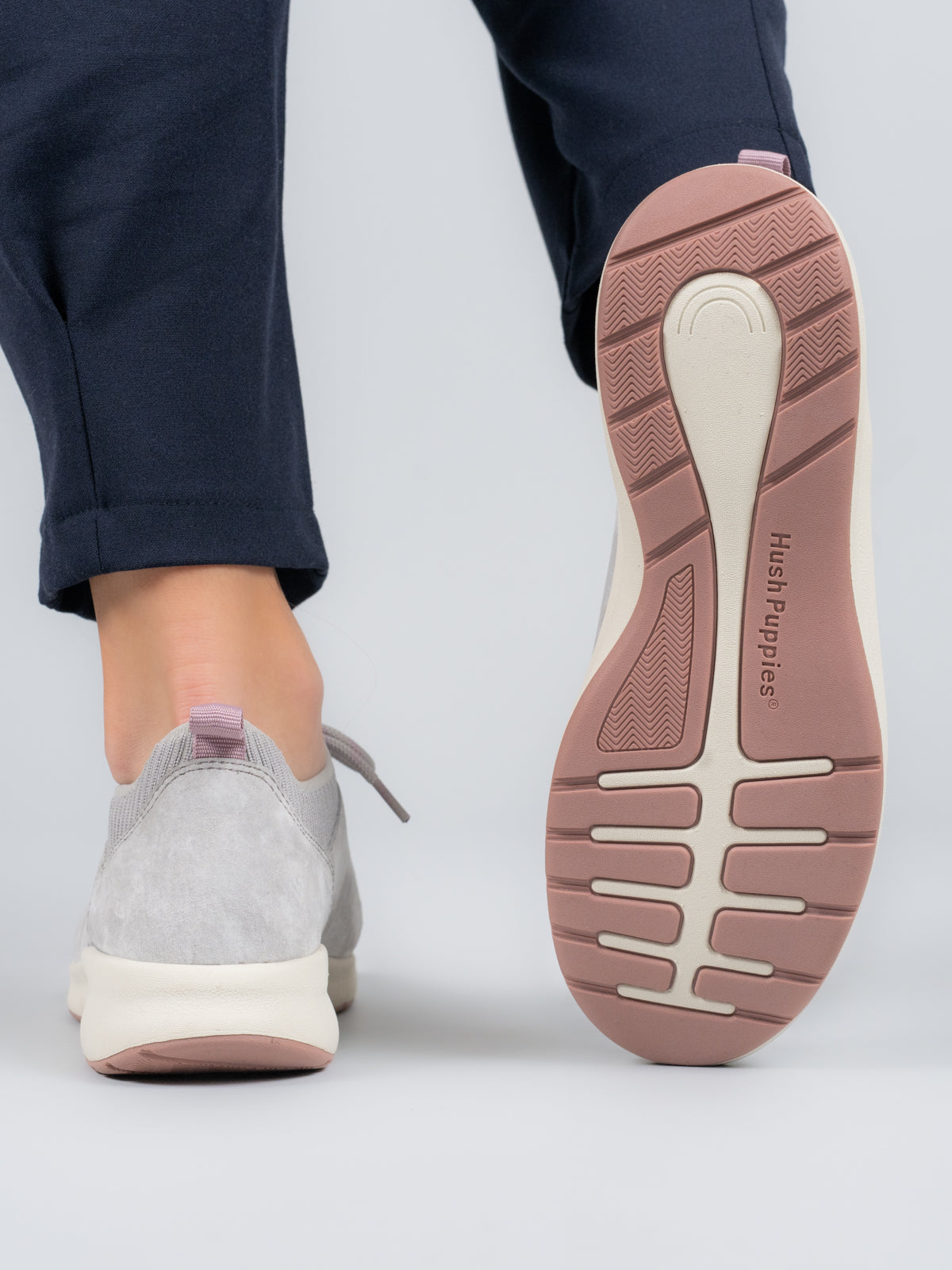 Zapatilla Spinal Knit Cuero Mujer