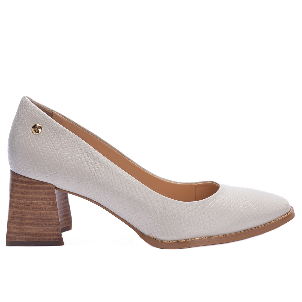 Zapato Para Mujer Cuero Marco Nude Hush Puppies