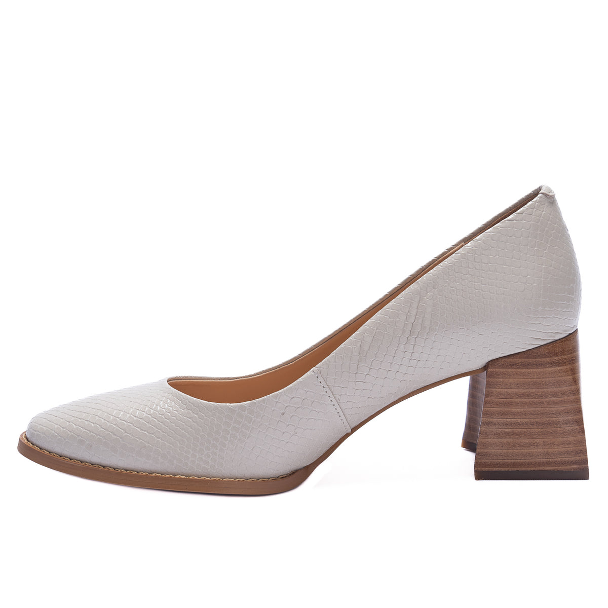 Zapato Para Mujer Cuero Marco Nude Hush Puppies