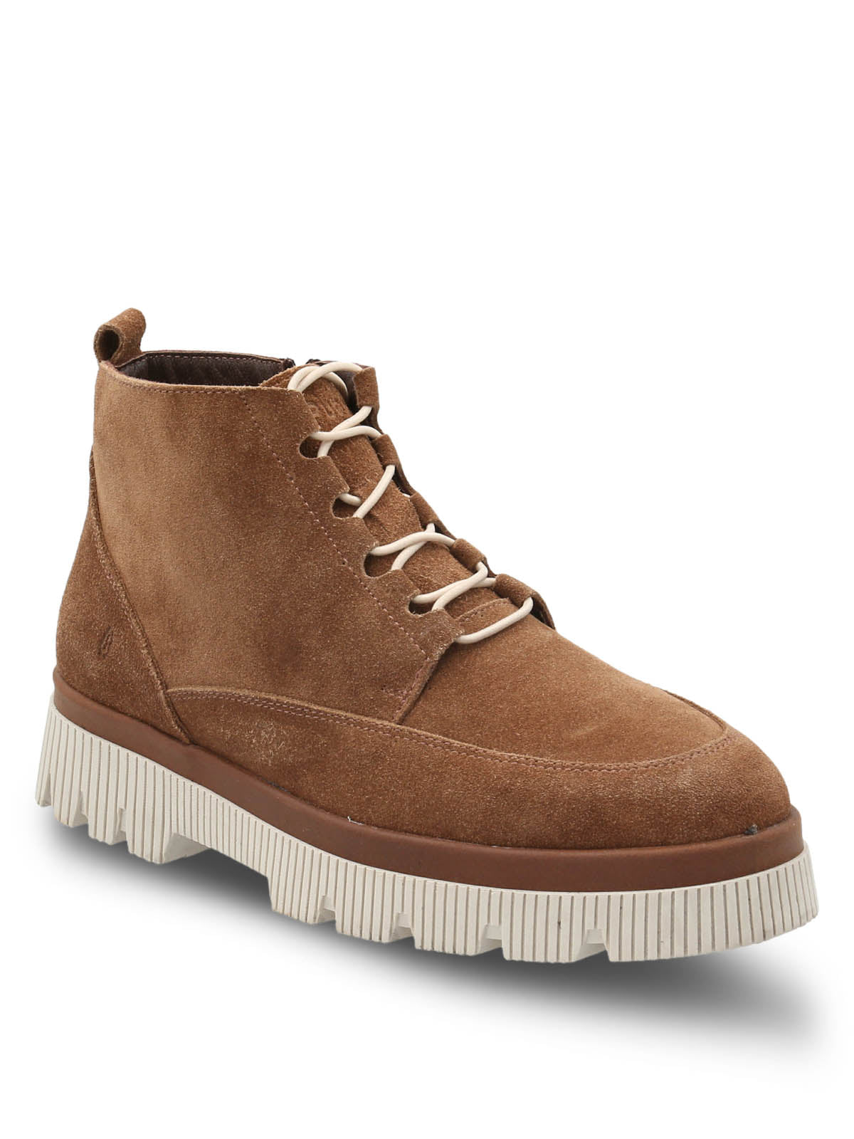 Botin Ruffen Cuero Mujer