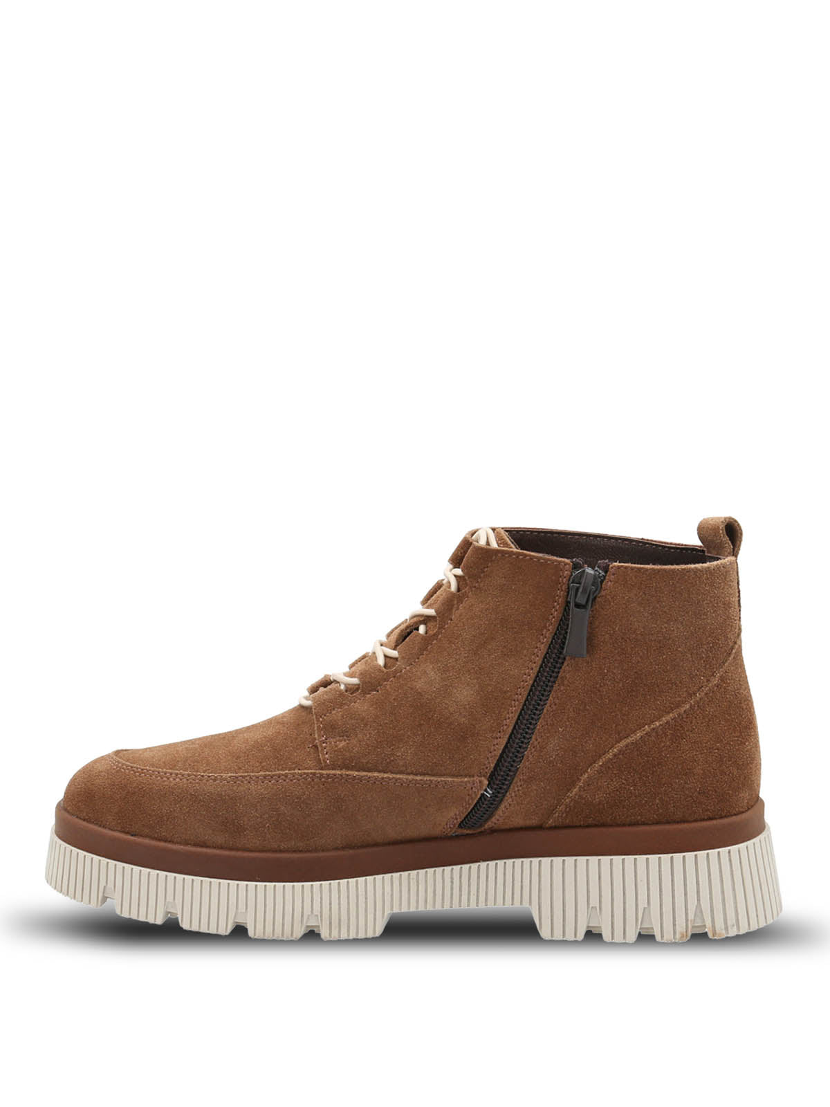 Botin Ruffen Cuero Mujer