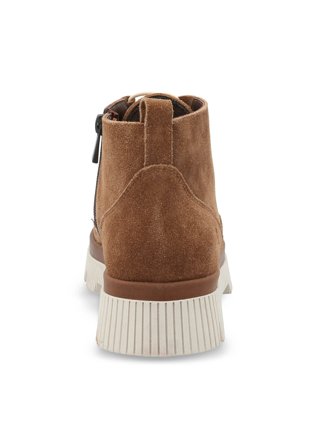 Botin Ruffen Cuero Mujer