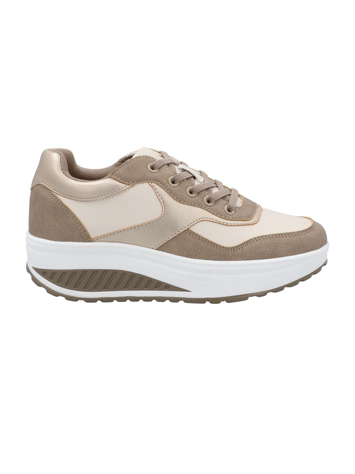 Zapatilla Para Mujer Sintetico Whitney Beige Hush Puppies