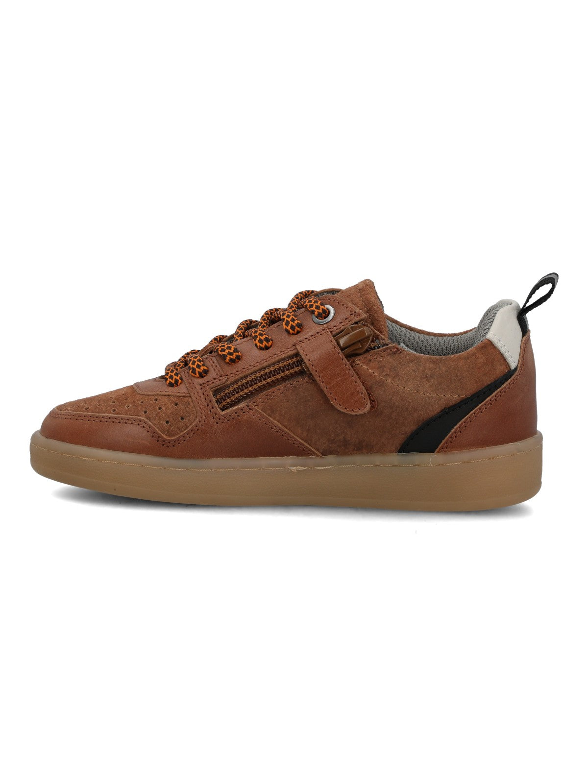 Zapatilla Para Niño Cuero Ocaso Café Hush Puppies