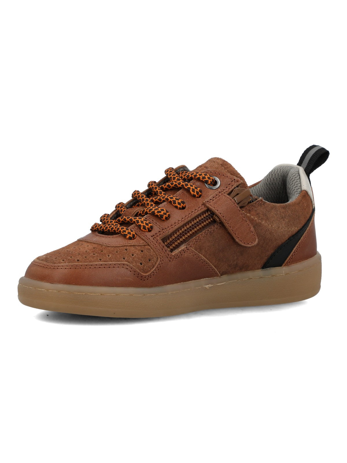 Zapatilla Para Niño Cuero Ocaso Café Hush Puppies