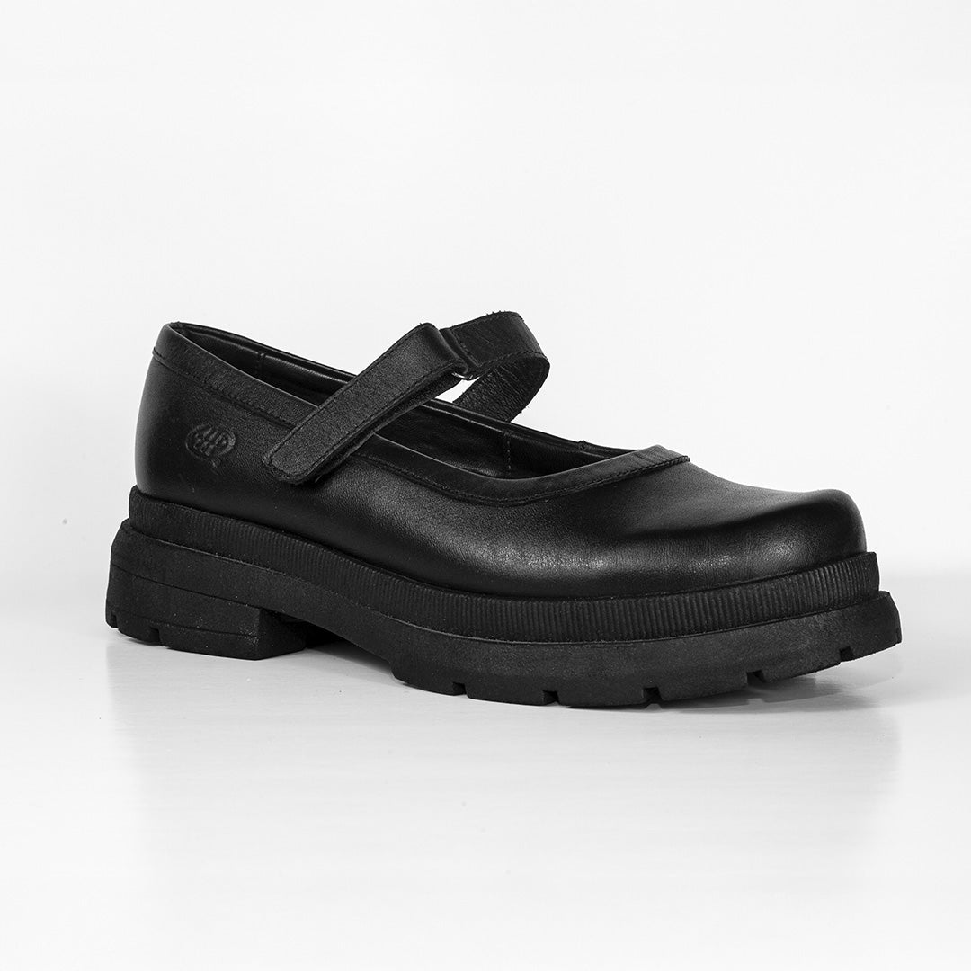 Zapato Para Niña Cuero Mia Negro Hush Puppies