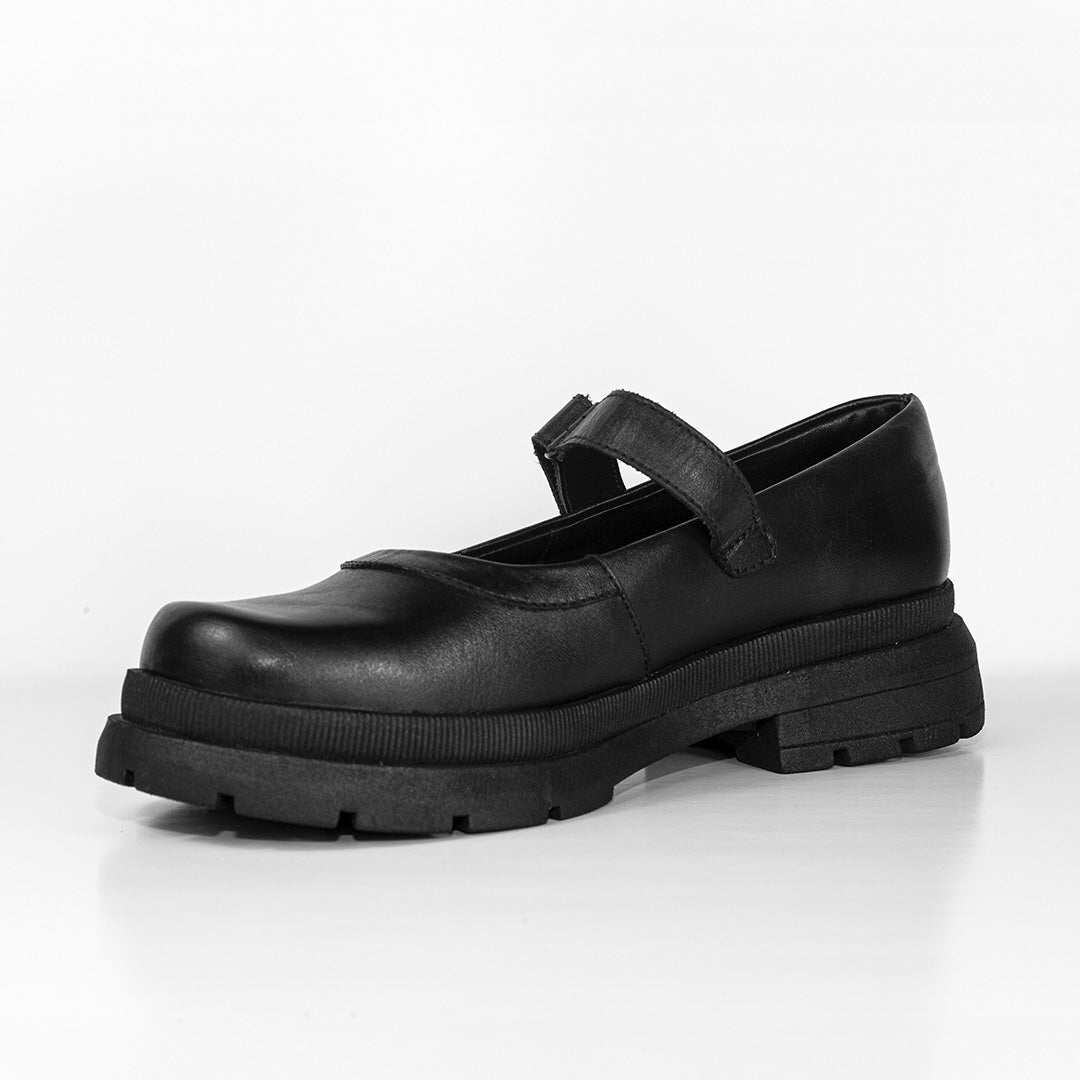 Zapato Para Niña Cuero Mia Negro Hush Puppies