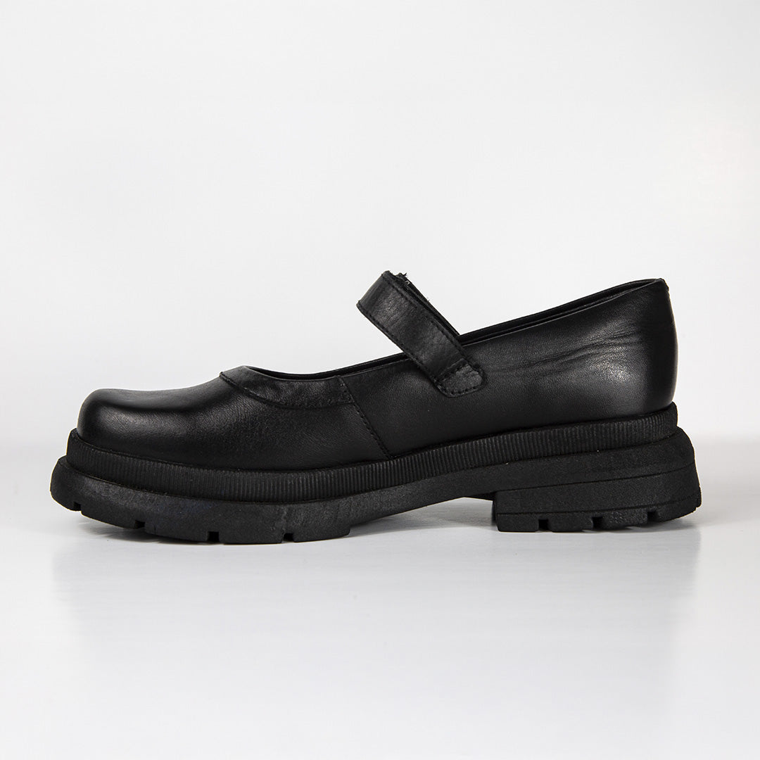 Zapato Para Niña Cuero Mia Negro Hush Puppies