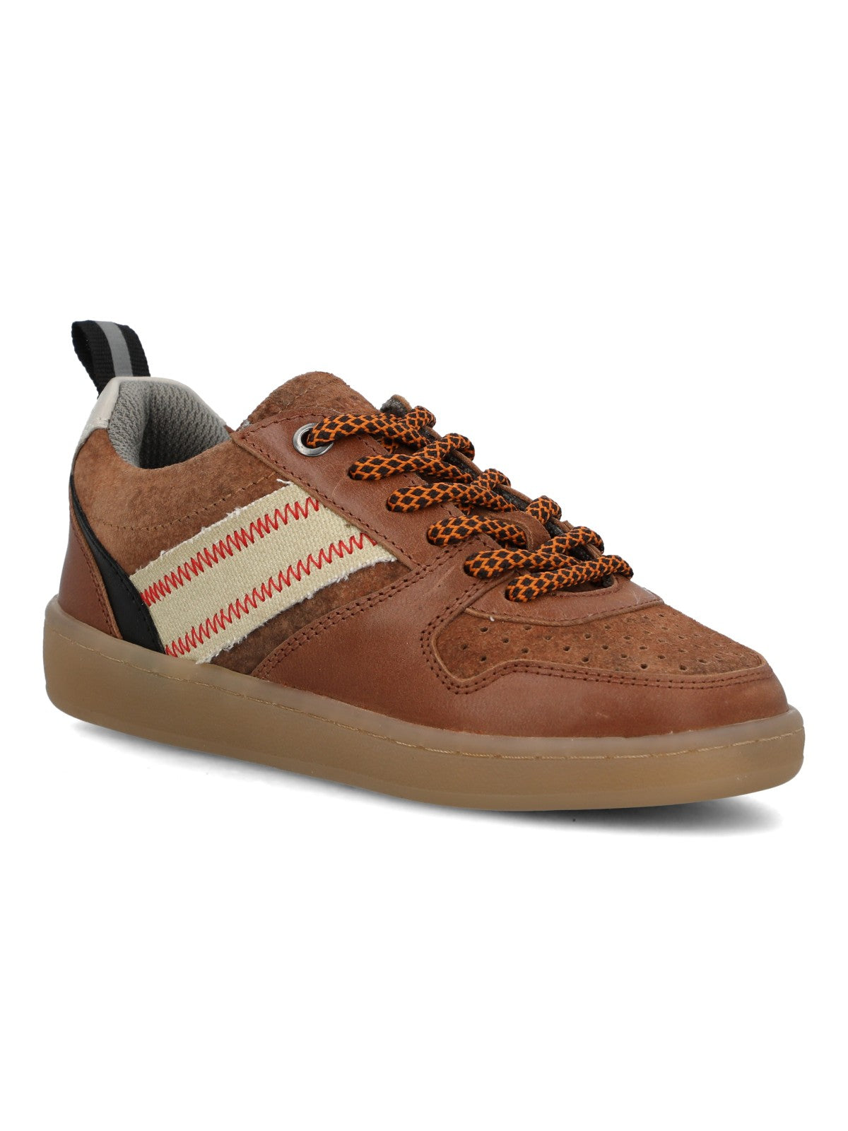Zapatilla Para Niño Cuero Ocaso Café Hush Puppies
