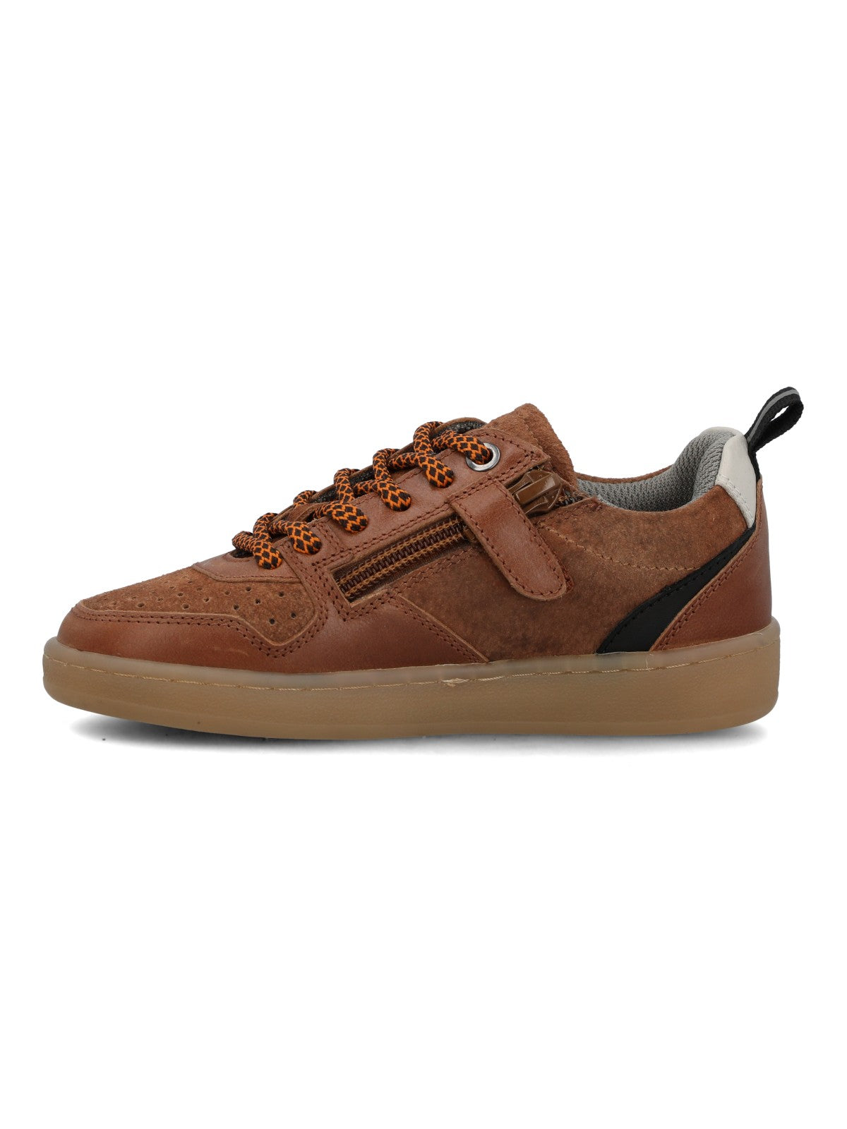 Zapatilla Para Niño Cuero Ocaso Café Hush Puppies