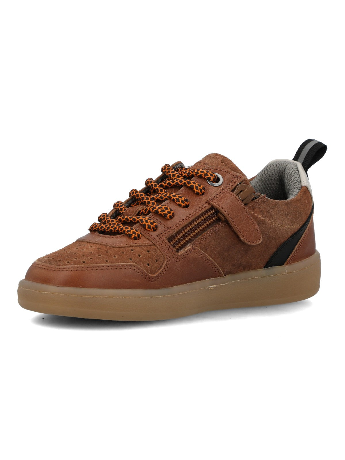 Zapatilla Para Niño Cuero Ocaso Café Hush Puppies