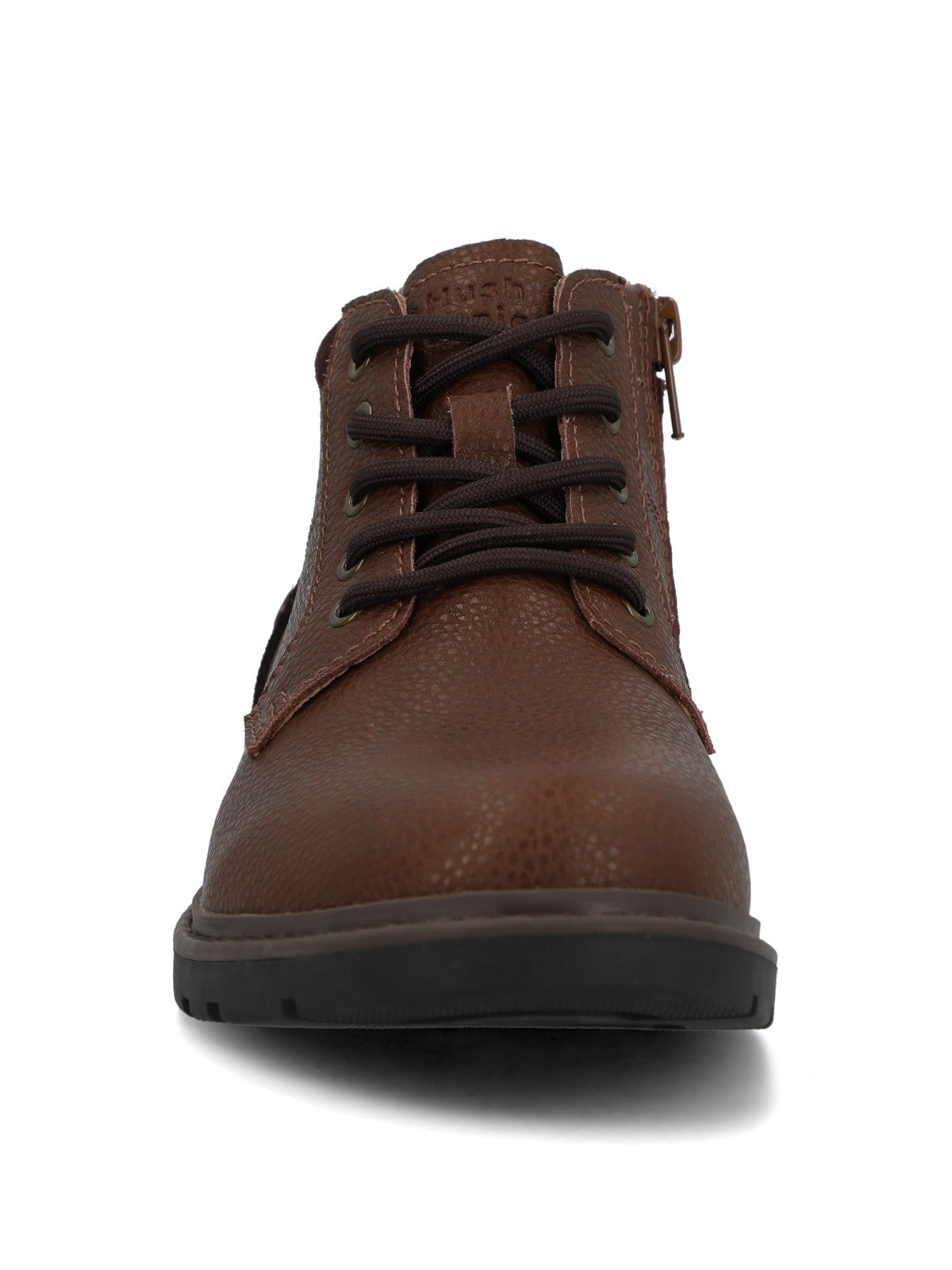 Botín Para Niño Cuero Tico Café Hush Puppies