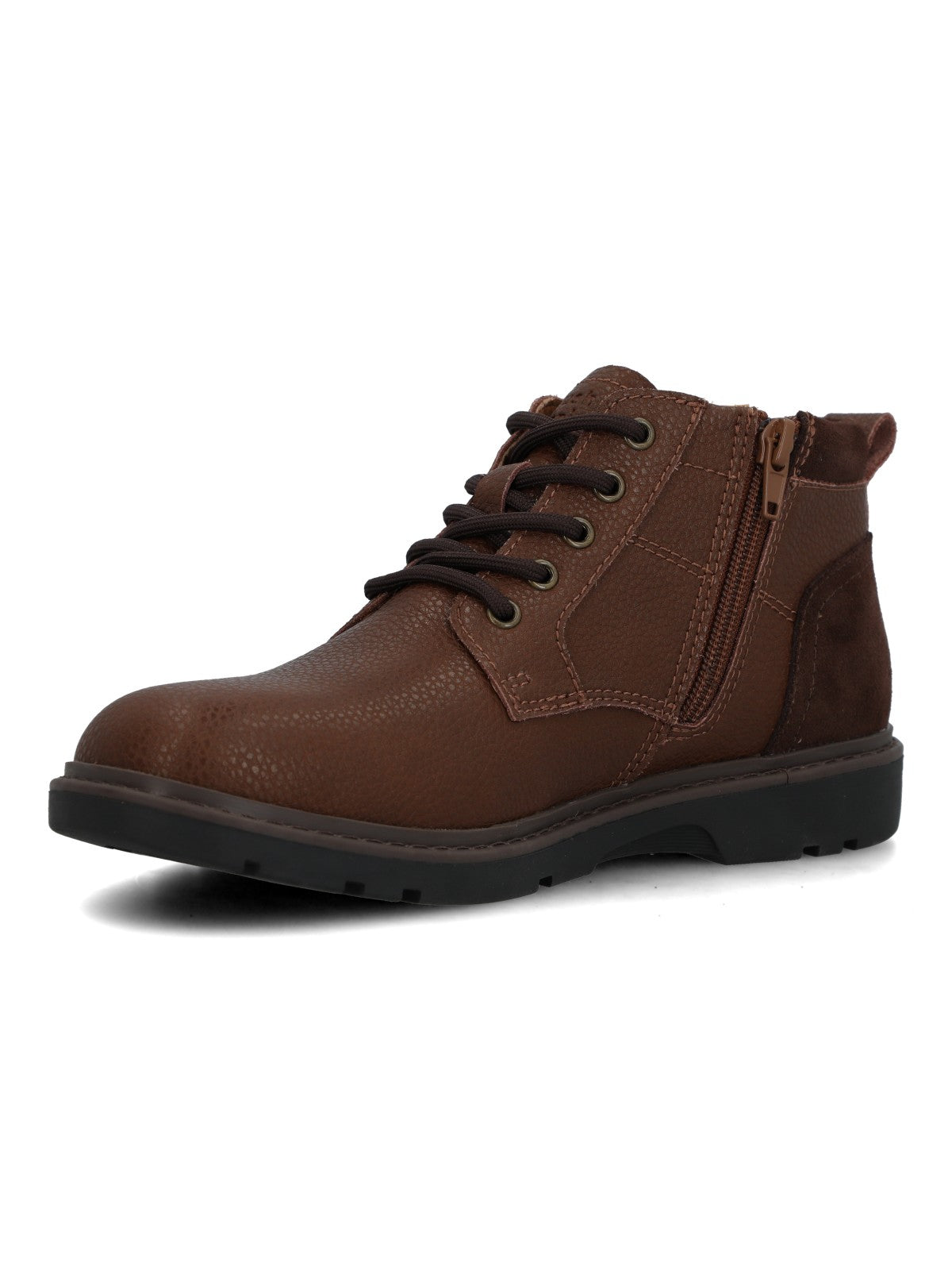 Botín Para Niño Cuero Tico Café Hush Puppies
