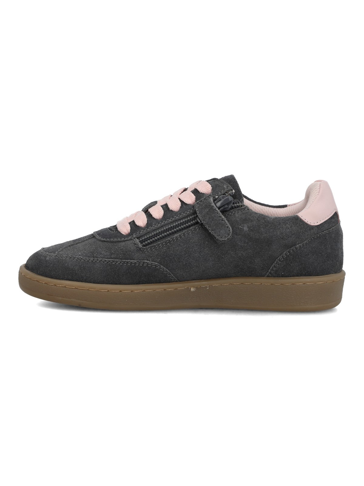 Zapatilla Para Niña Cuero/Gamuza/Caucho Loa Gris Hush Puppies